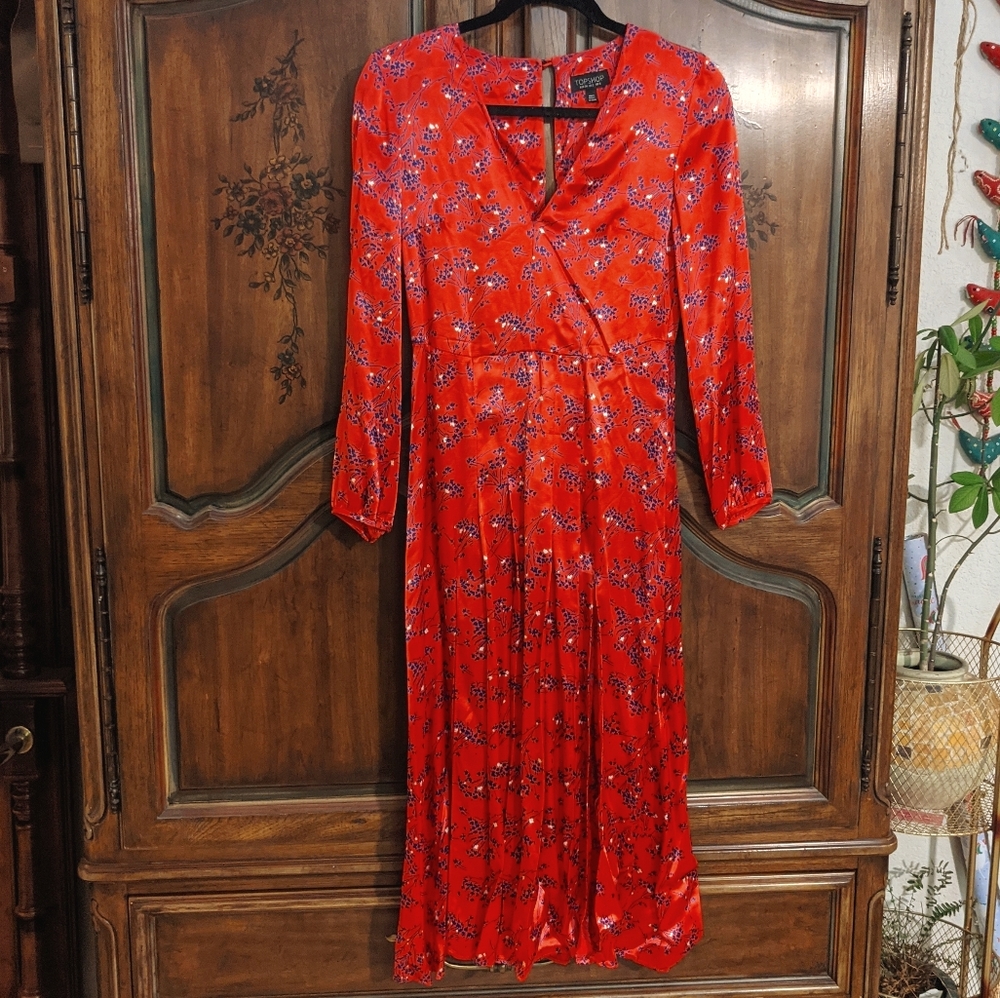 Top Shop midi, pleated dress